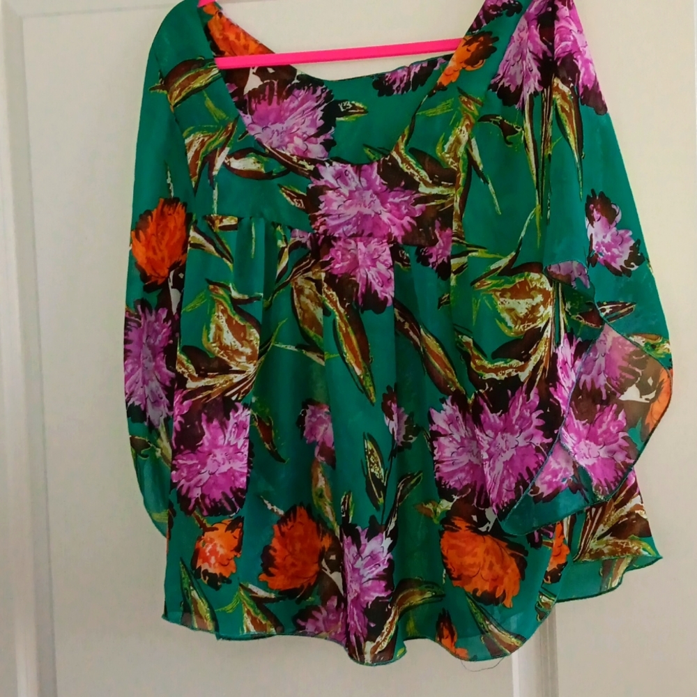 Spring, sheer feminine top